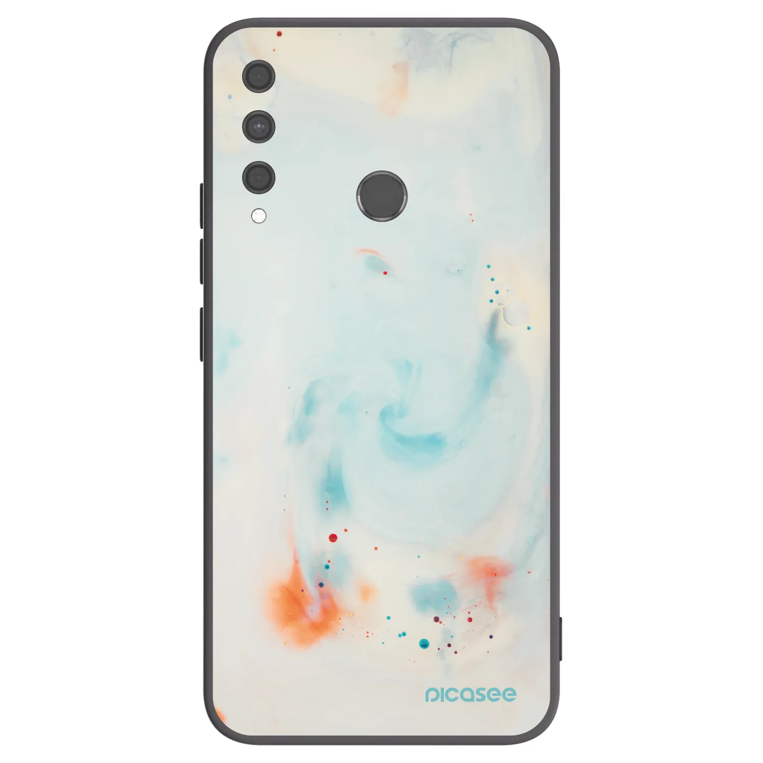 Picasee silikonový černý obal pro Huawei P40 Lite E - Splash