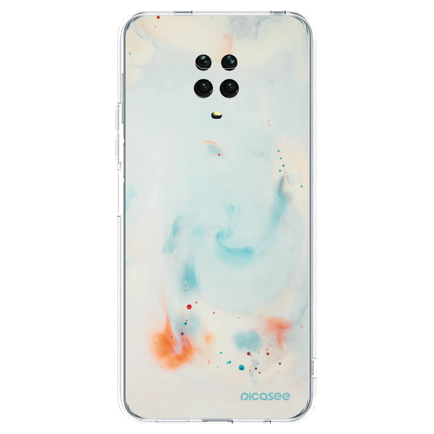 Picasee silikonový průhledný obal pro Xiaomi Redmi Note 9 Pro - Splash