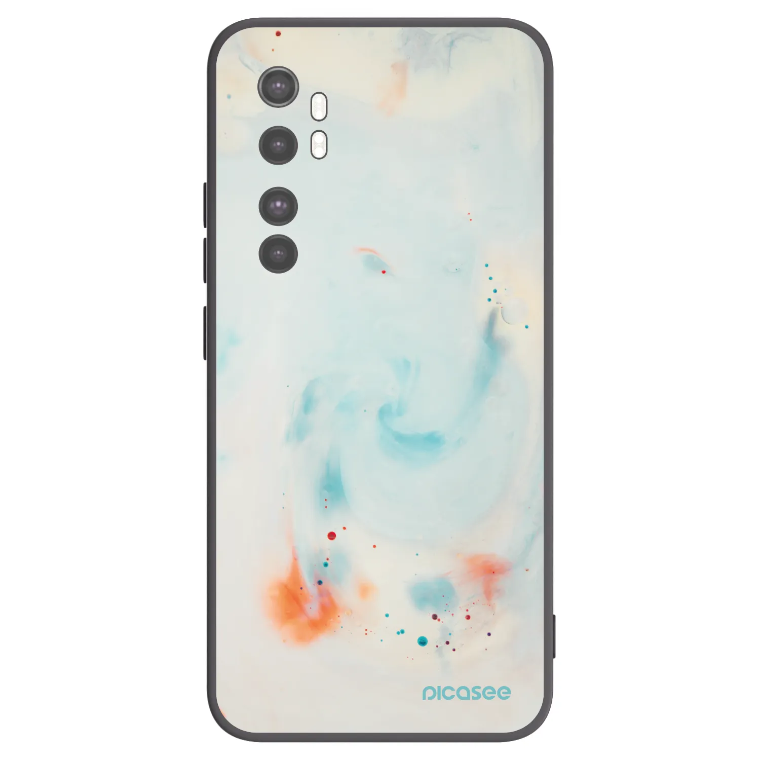 Picasee silikonový černý obal pro Xiaomi Mi Note 10 Lite - Splash