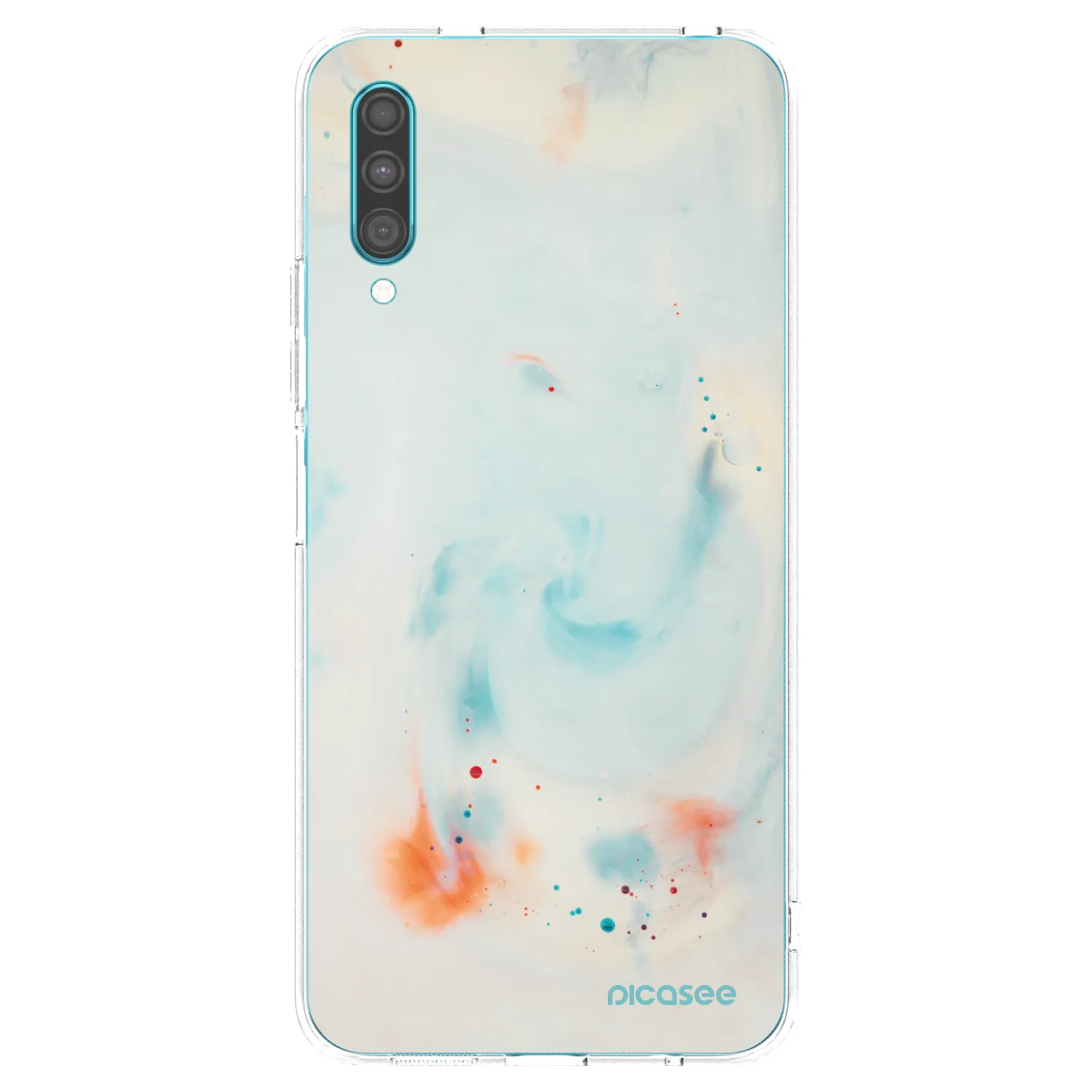 Picasee silikonový průhledný obal pro Samsung Galaxy A30s A307F - Splash