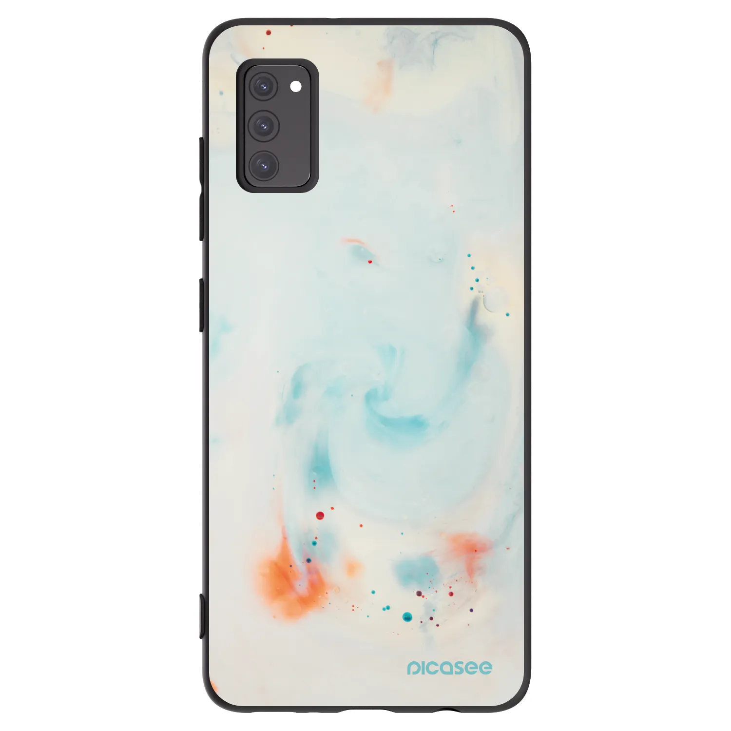 Picasee silikonový černý obal pro Samsung Galaxy A41 A415F - Splash