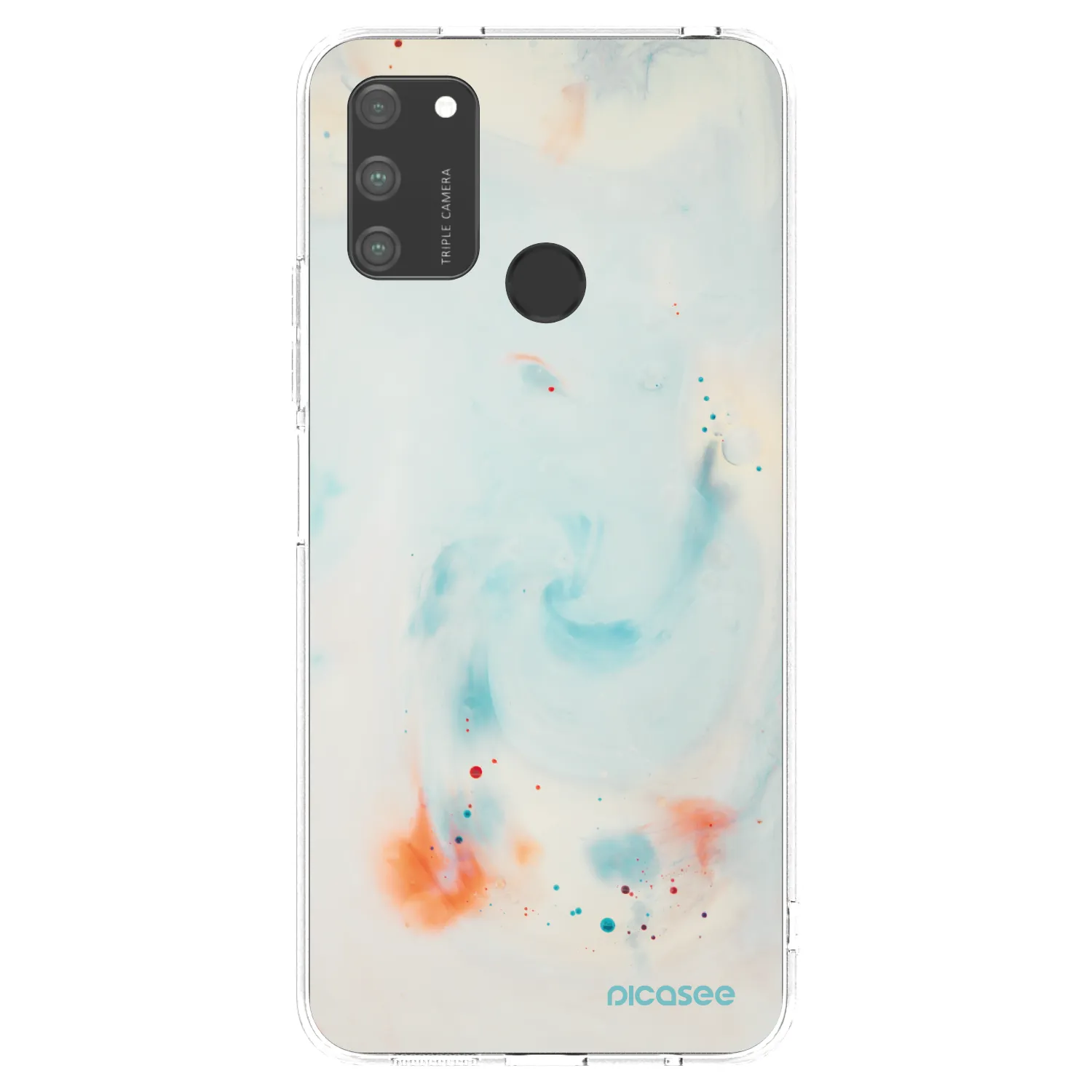 Picasee silikonový průhledný obal pro Honor 9A - Splash