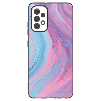 Picasee silikonový černý obal pro Samsung Galaxy A32 5G A326B - Pink liquid