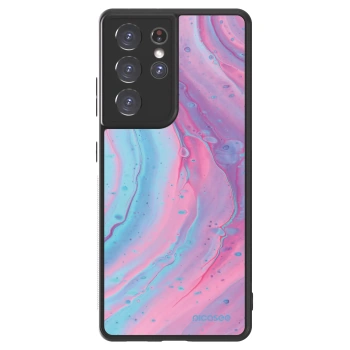 Picasee ULTIMATE CASE pro Samsung Galaxy S21 Ultra 5G G998B - Pink liquid