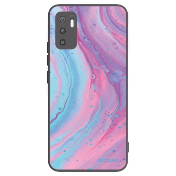 Picasee silikonový černý obal pro Xiaomi Redmi Note 10 5G - Pink liquid