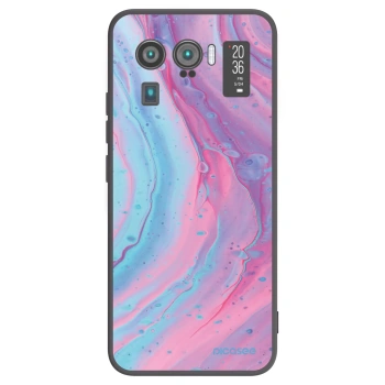 Picasee silikonový černý obal pro Xiaomi Mi 11 Ultra - Pink liquid