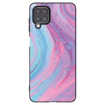 Picasee silikonový černý obal pro Samsung Galaxy M12 M127F - Pink liquid