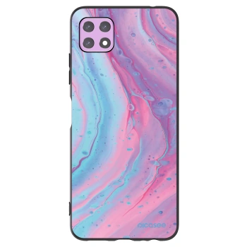 Picasee silikonový černý obal pro Samsung Galaxy A22 A226B 5G - Pink liquid