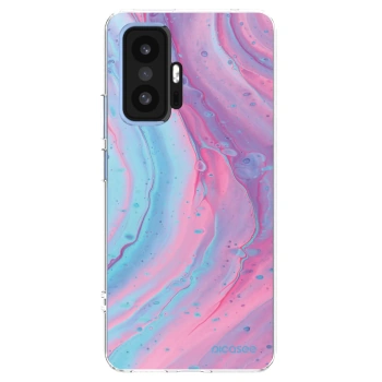 Picasee silikonový průhledný obal pro Xiaomi 11T Pro - Pink liquid