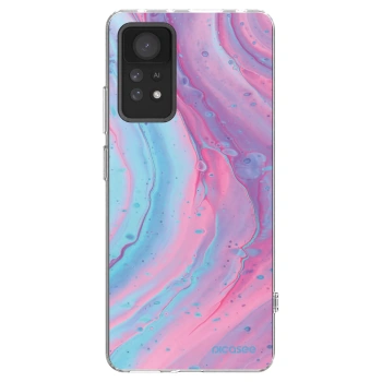 Picasee silikonový průhledný obal pro Xiaomi Redmi Note 11 Pro - Pink liquid
