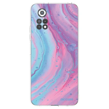 Picasee silikonový průhledný obal pro Xiaomi Poco X4 Pro 5G - Pink liquid