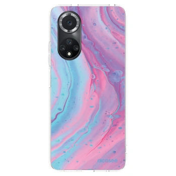 Picasee silikonový průhledný obal pro Huawei Nova 9 SE - Pink liquid