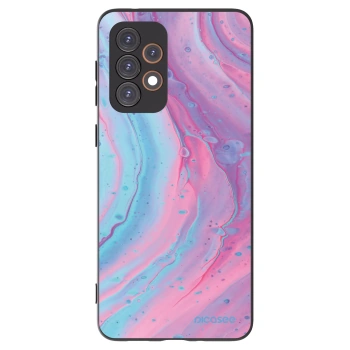 Picasee silikonový černý obal pro Samsung Galaxy A33 5G A336 - Pink liquid