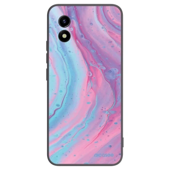 Picasee silikonový černý obal pro Vivo Y01 - Pink liquid