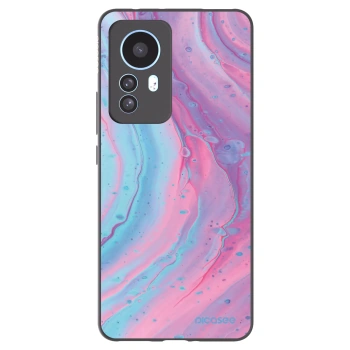 Picasee silikonový černý obal pro Xiaomi 12T - Pink liquid