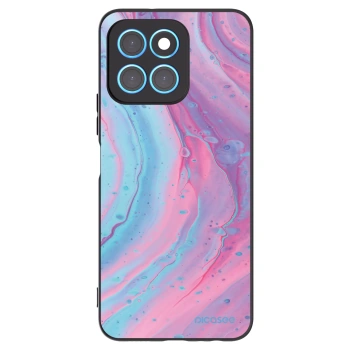 Picasee silikonový černý obal pro Honor X6 - Pink liquid