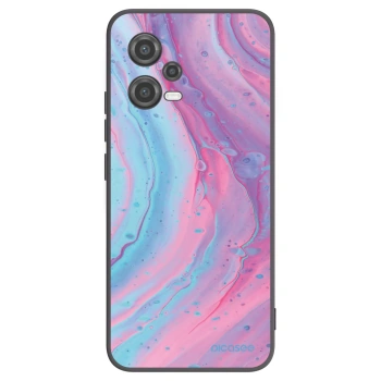 Picasee silikonový černý obal pro Xiaomi Poco X5 - Pink liquid