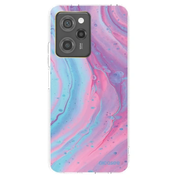 Picasee silikonový černý obal pro Xiaomi Poco X5 Pro - Pink liquid