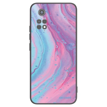 Picasee silikonový černý obal pro Xiaomi Redmi Note 11S 5G - Pink liquid