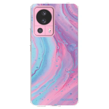 Picasee silikonový průhledný obal pro Xiaomi 13 Lite - Pink liquid