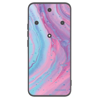 Picasee silikonový černý obal pro Honor Magic5 Lite 5G - Pink liquid