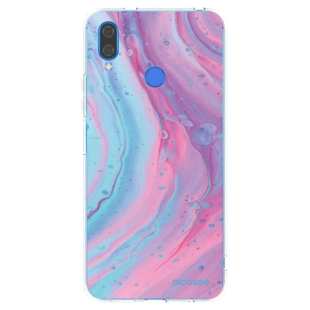 Picasee silikonový průhledný obal pro Huawei Nova 3 - Pink liquid