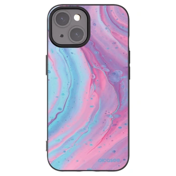 Picasee silikonový černý obal pro Apple iPhone 15 - Pink liquid