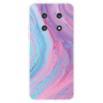 Picasee silikonový průhledný obal pro Honor Magic4 Lite 5G - Pink liquid