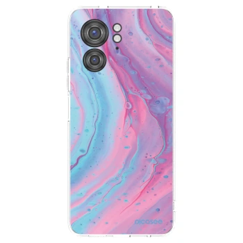 Picasee silikonový průhledný obal pro Motorola Edge 40 - Pink liquid