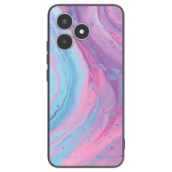 Picasee silikonový černý obal pro Realme C53 - Pink liquid