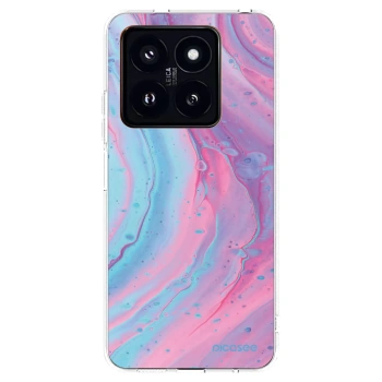 Picasee silikonový průhledný obal pro Xiaomi 14 Pro - Pink liquid