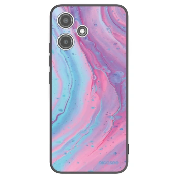 Picasee silikonový černý obal pro Xiaomi Redmi 12 5G - Pink liquid