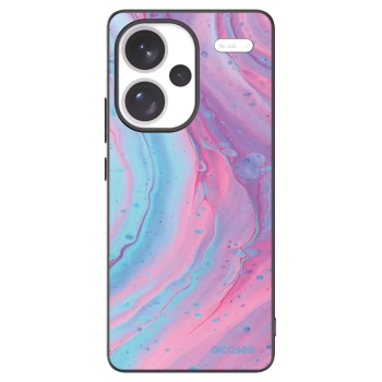Picasee silikonový černý obal pro Xiaomi Redmi Note 13 Pro+ 5G - Pink liquid