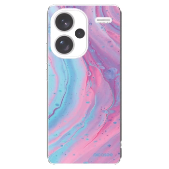 Picasee silikonový průhledný obal pro Xiaomi Redmi Note 13 Pro+ 5G - Pink liquid