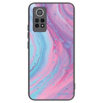 Picasee silikonový černý obal pro Xiaomi Redmi Note 12 Pro 4G - Pink liquid