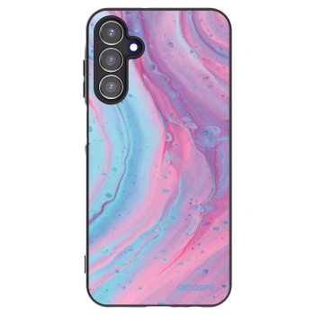 Picasee silikonový černý obal pro Samsung Galaxy A15 A155F 4G - Pink liquid