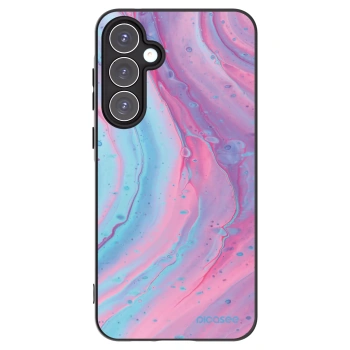 Picasee silikonový černý obal pro Samsung Galaxy A55 5G A556B - Pink liquid