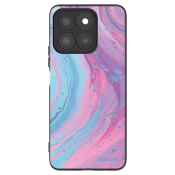 Picasee silikonový černý obal pro Honor X8b - Pink liquid