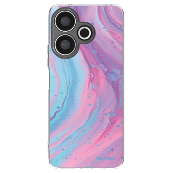Picasee silikonový průhledný obal pro Xiaomi Redmi 13 4G - Pink liquid