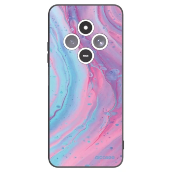 Picasee silikonový černý obal pro Xiaomi Redmi 14C - Pink liquid