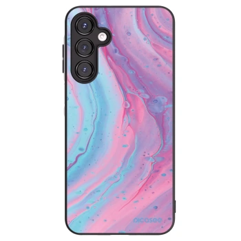 Picasee silikonový černý obal pro Samsung Galaxy A16 5G - Pink liquid