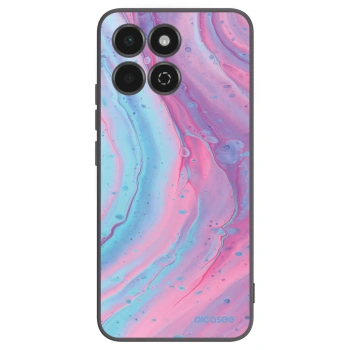 Picasee silikonový černý obal pro Honor 200 Smart 5G - Pink liquid