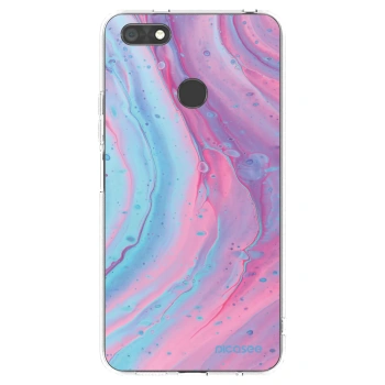 Picasee silikonový průhledný obal pro Huawei P9 Lite Mini - Pink liquid