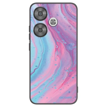 Picasee silikonový černý obal pro Xiaomi Poco F6 - Pink liquid