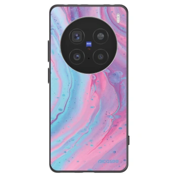 Picasee silikonový černý obal pro Vivo X200 Pro - Pink liquid