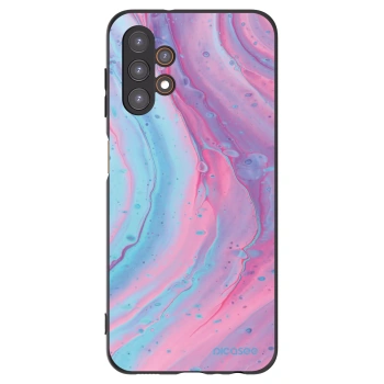 Picasee silikonový černý obal pro Samsung Galaxy A13 5G - Pink liquid