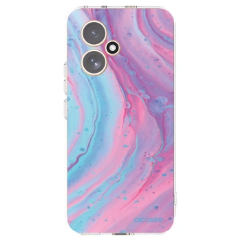 Picasee silikonový průhledný obal pro Honor 400 5G - Pink liquid