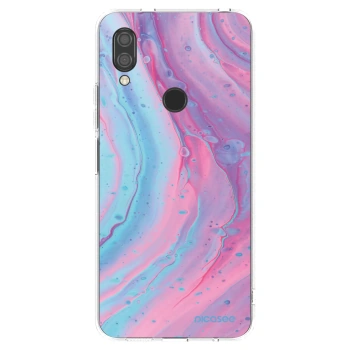 Picasee silikonový průhledný obal pro Xiaomi Redmi 7 - Pink liquid