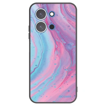 Picasee silikonový černý obal pro Xiaomi Redmi 15C 4G - Pink liquid