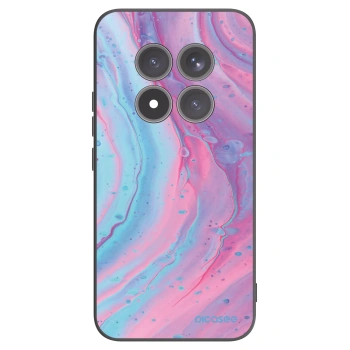 Picasee silikonový černý obal pro Xiaomi Redmi Note 15 Pro+ - Pink liquid